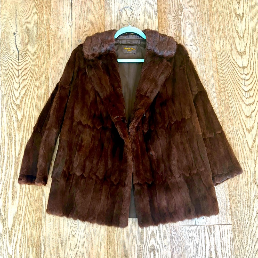 Vintage Charles Moss Brown Fur Coat